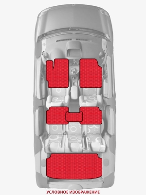 ЭВА коврики «Queen Lux» комплект для Dodge Grand Caravan (1G)